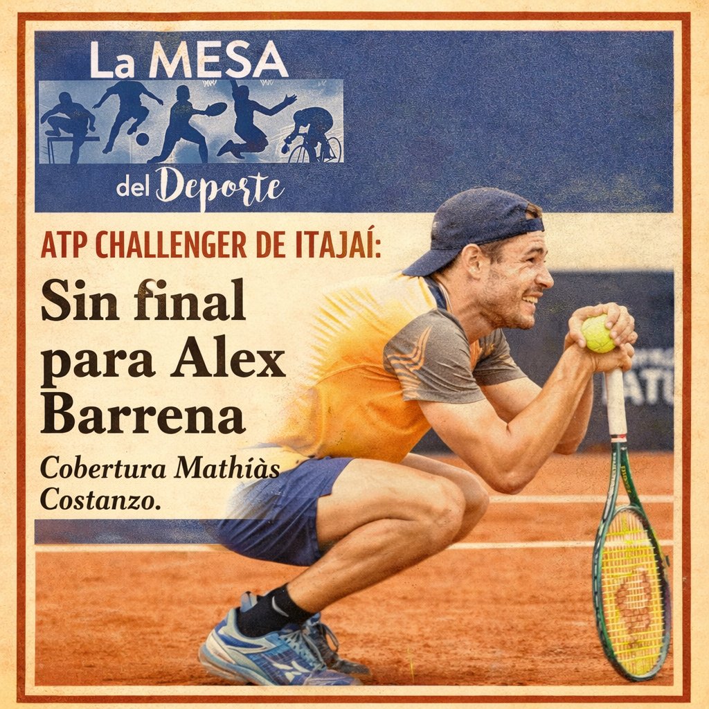 🎾 Tenis | ATP CHALLENGER DE ITAJAI: Sin final para Alex Barrena. ✍🏻 Mathias Costanzo.
lamesadeldeporte.blogspot.com/2026/01/tenis-…