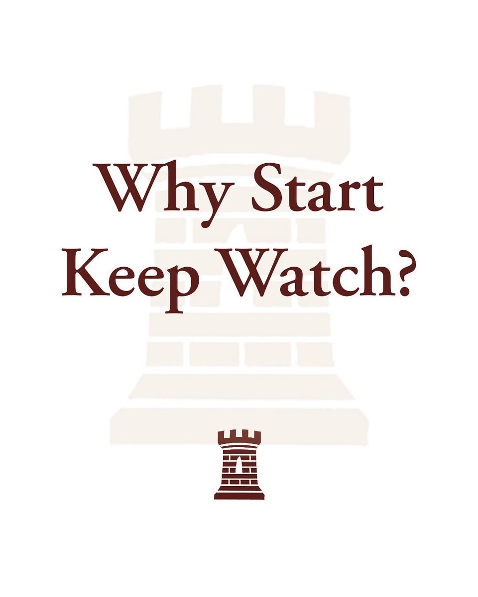 KeepWatchCo's tweet image. “Look carefully then how you walk, not as unwise but as wise, making the best use of the time…” Ephesians 5:15-16

Scripture is clear that the days are evil, our time is limited, and we must be vigilant. So, we started Keep Watch Co.