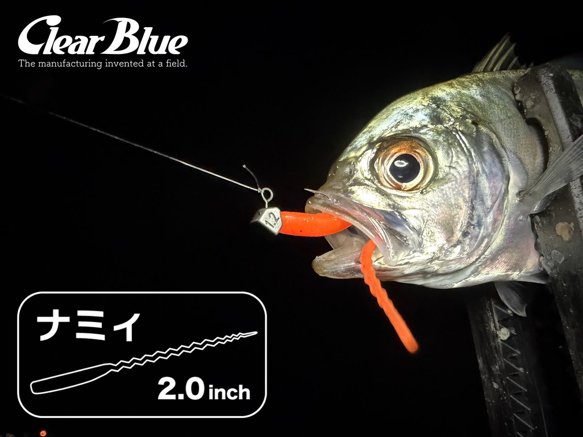 ［ナミィ 2.0inch］
 
動きすぎないテールが良い！🤣👍
全8色あります！🤣👈

#PR #clearblue #アジング #しんさんの釣り #四国青組