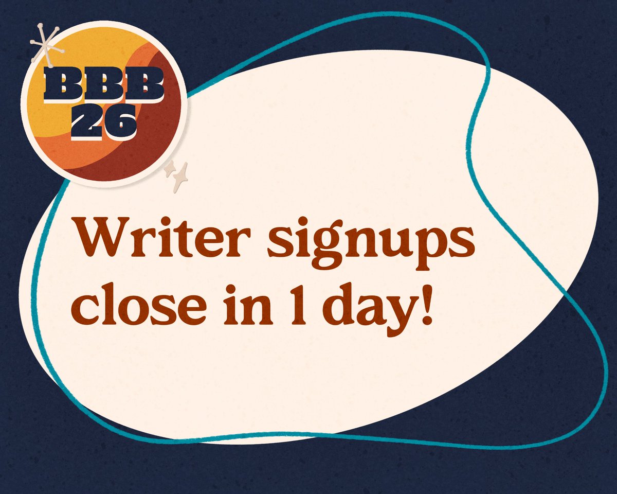 Writers! One day left to join the challenge--additional info and sign up here: 
linktr.ee/bandombigbang2…