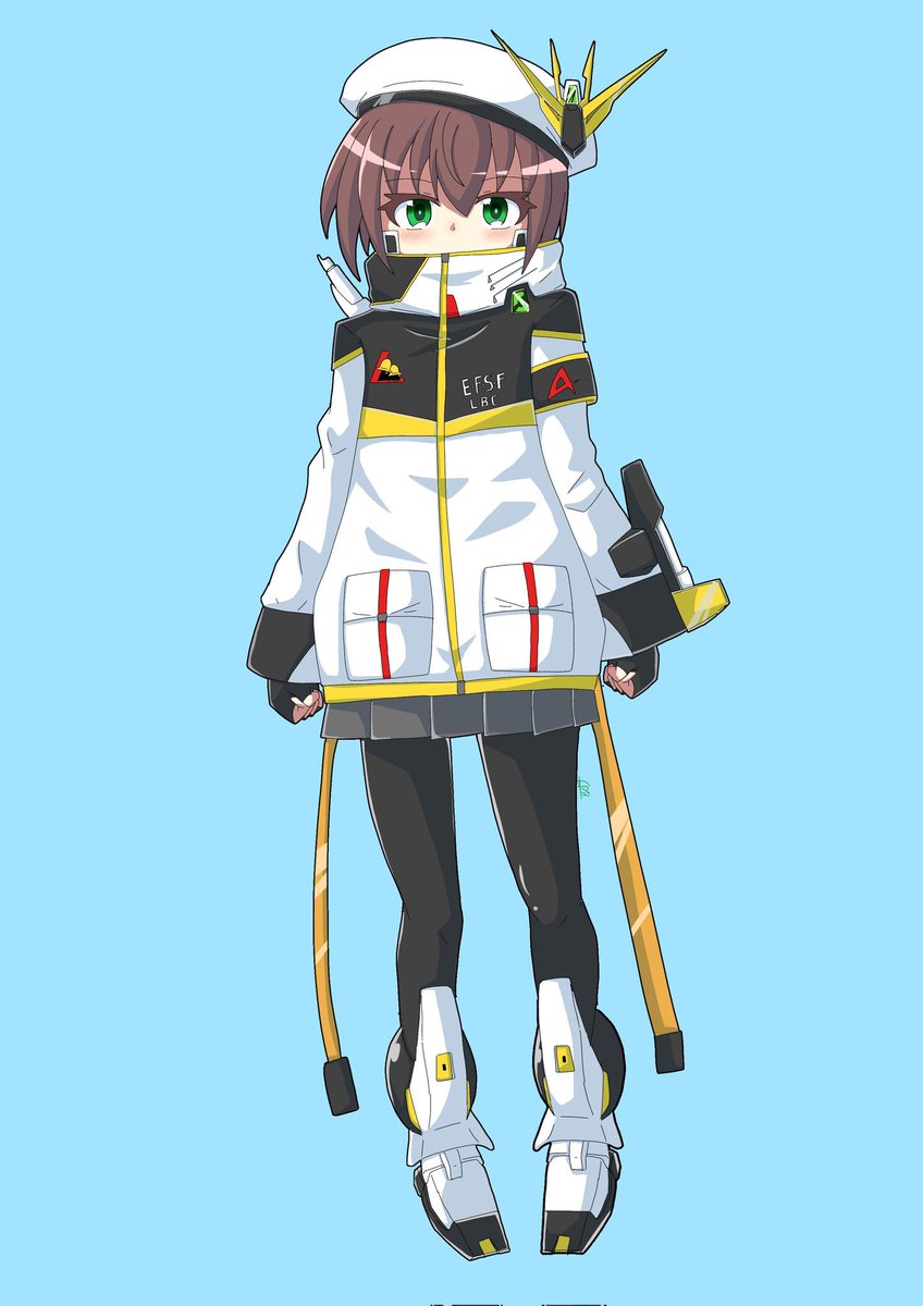 「#MS少女自慢νちゃんオンリー祭 #MS少女 νガンダムちゃん」|遠音アズナのイラスト