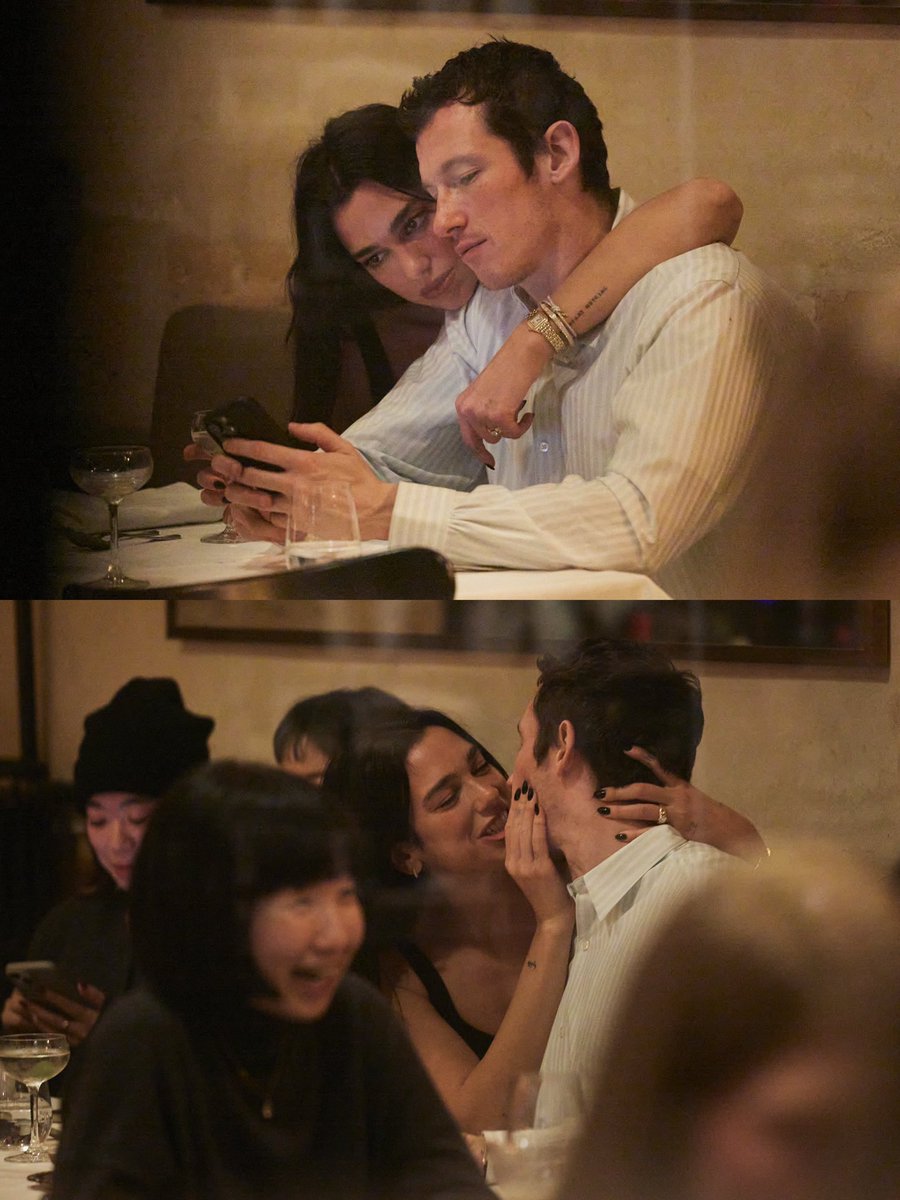 “we sat next to each other and realized we were reading the same book, on the same page” — callum turner on how he met dua lipa