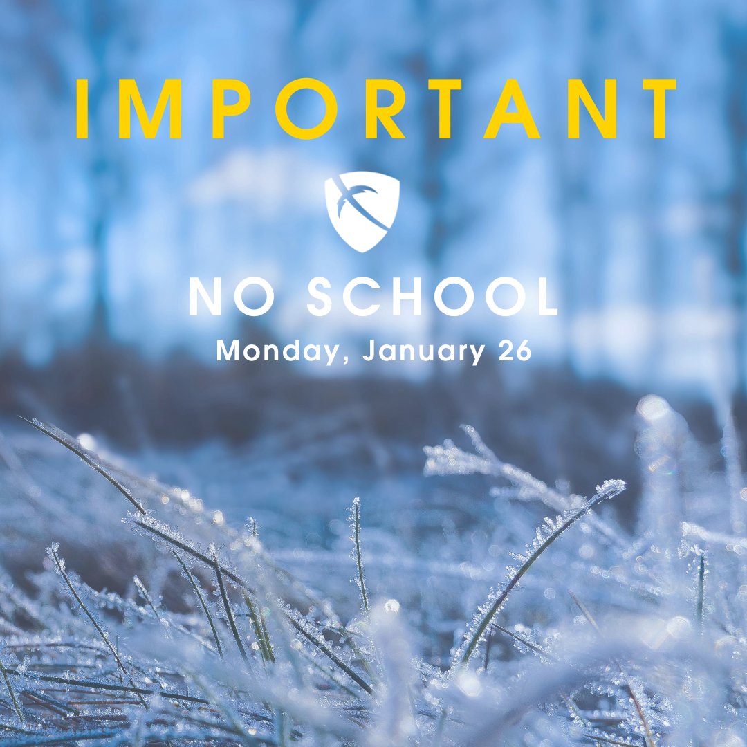 ELCAChargers's tweet photo. With the safety of our students &amp; staff in mind, ELCA is following the lead of Henry County Schools and will be CLOSED on Monday, January 26, due to the anticipated winter weather. https://t.co/jBKEJDnDqa