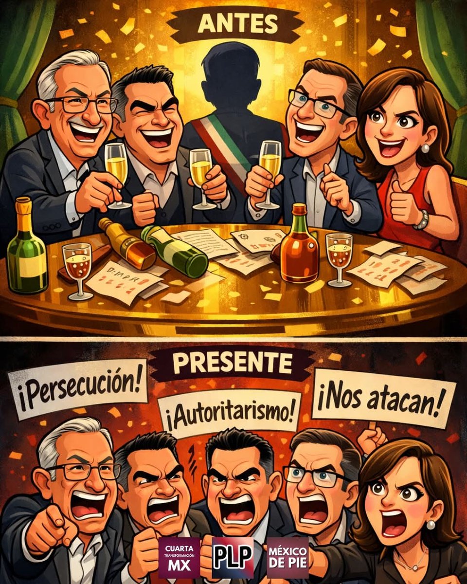 Morena_Durango_'s tweet photo. Antes brindaban con el poder porque no pagaban impuestos. Hoy gritan “persecución” porque se les acabaron los privilegios.

No es autoritarismo: es que por primera vez la ley ya no es solo para los de abajo.
El enojo no es por justicia… es por costumbre. https://t.co/0HSaDThk1F