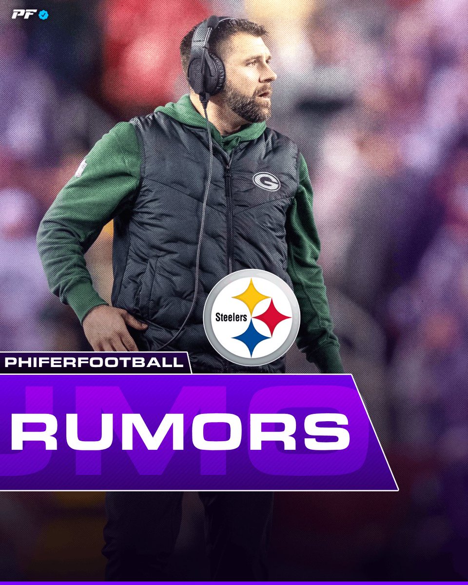 TannerPhifer's tweet photo. RUMORS: It's possible that the #Steelers show interest in Packers' Luke Getsy and Jason Vrabel for their vacant OC job or other high roles on staff, per me (@tannerphifer, and @NFLRums) 

#NFL #NFLNews #NFLRumors #Steelersnation