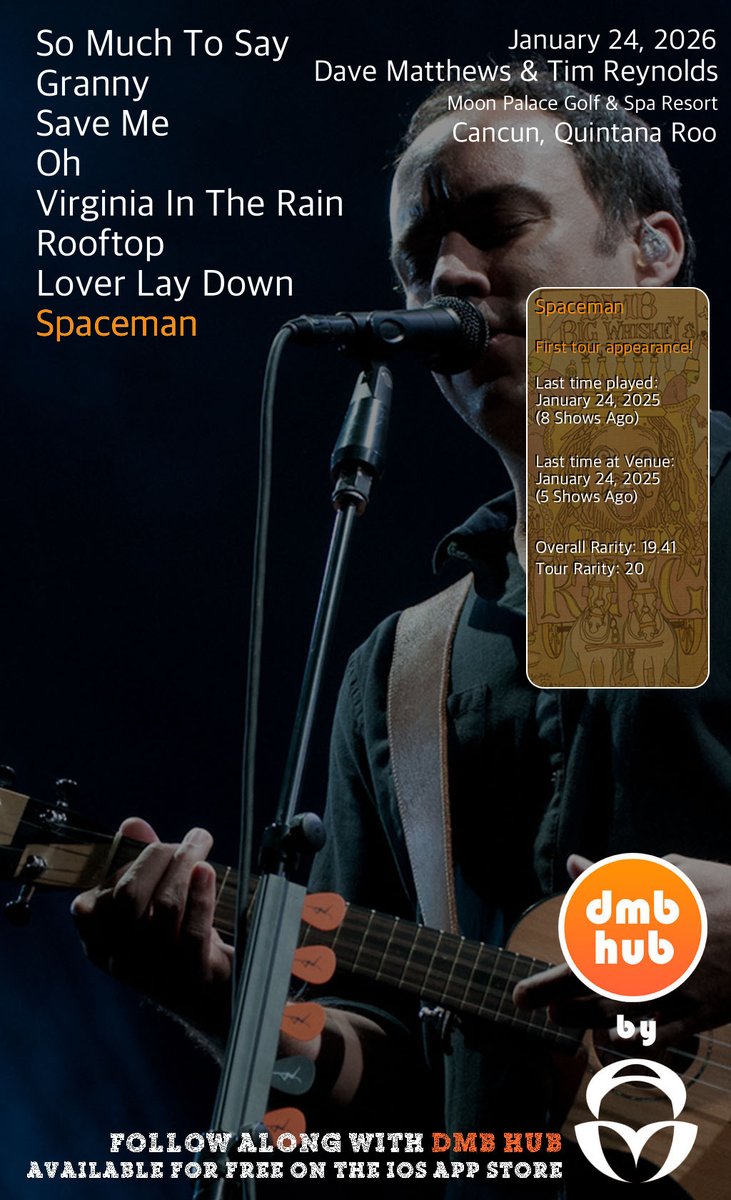 DMB Live Setlist tweet media