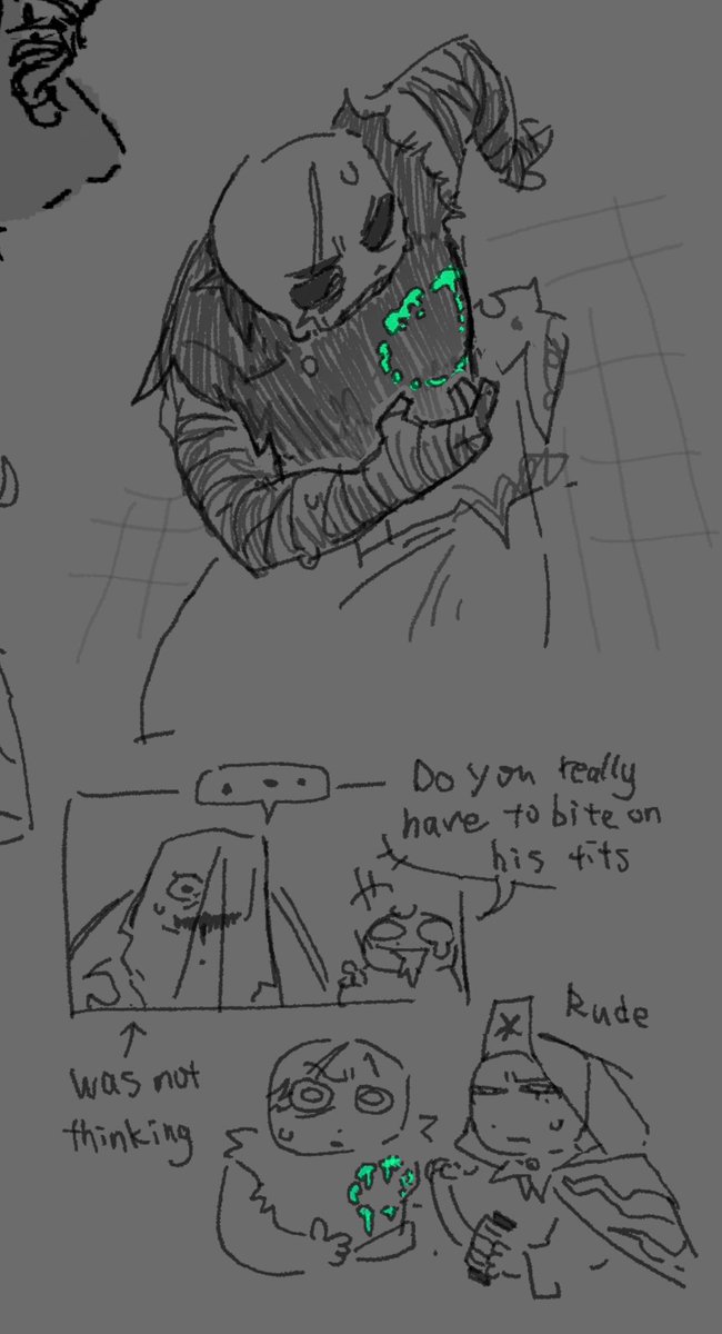 oobbbear's tweet photo. Infection au idea
Basic premise, Nightmare spread zombie virus and bite people, Dream heals and try to gather survivors, more on later
#undertaleAU #utmv https://t.co/TKcpZ6xO92