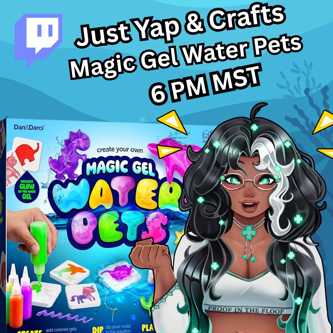 Today we yap and crafts, I make squishy water pets that I've seen on Tiktok! twitch.tv/floofymint