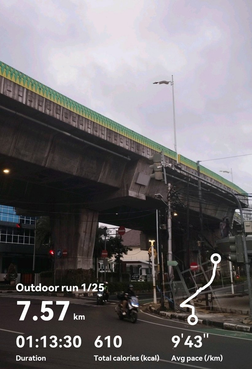 omguyonom's tweet image. Judulnya yang penting jogging, ga boleh absen lagi.