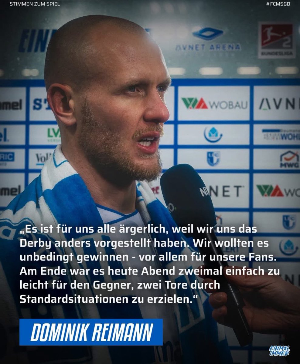 1fc_magdeburg's tweet image. 🗣️ Die Stimmen zum Spiel von Noah Pesch, Dominik Reimann &amp;amp; Trainer Petrik Sander.
—————
#FCMSGD
#Ostderby
#EINMALIMMER