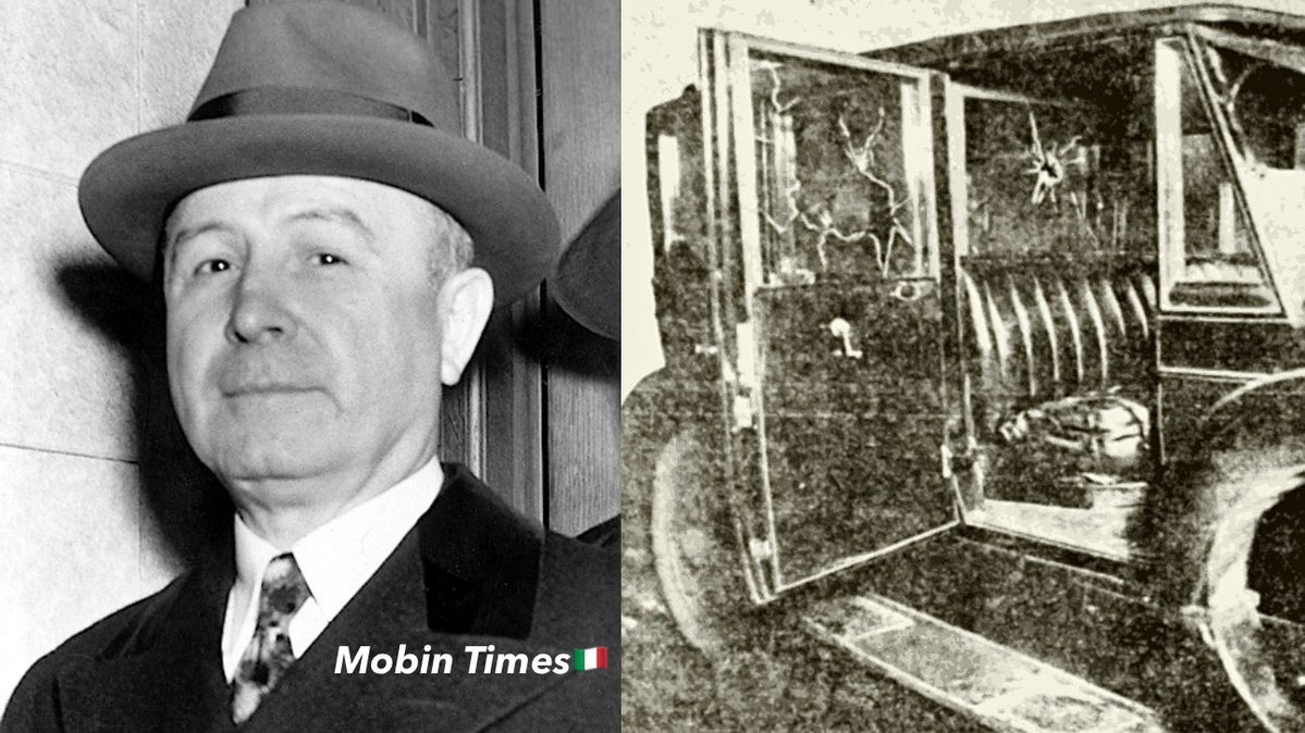 MobinTimes's tweet image. 101 years ago Chicago Outfit boss Johnny “The Fox” Torrio was nearly assassinated outside his home while returning from shopping with his wife. Shot 5 times, one attacker’s gun jammed — saving his life and paving the way for his protégé Al Capone. #MobinTimes #JohnnyTorrio #Mob