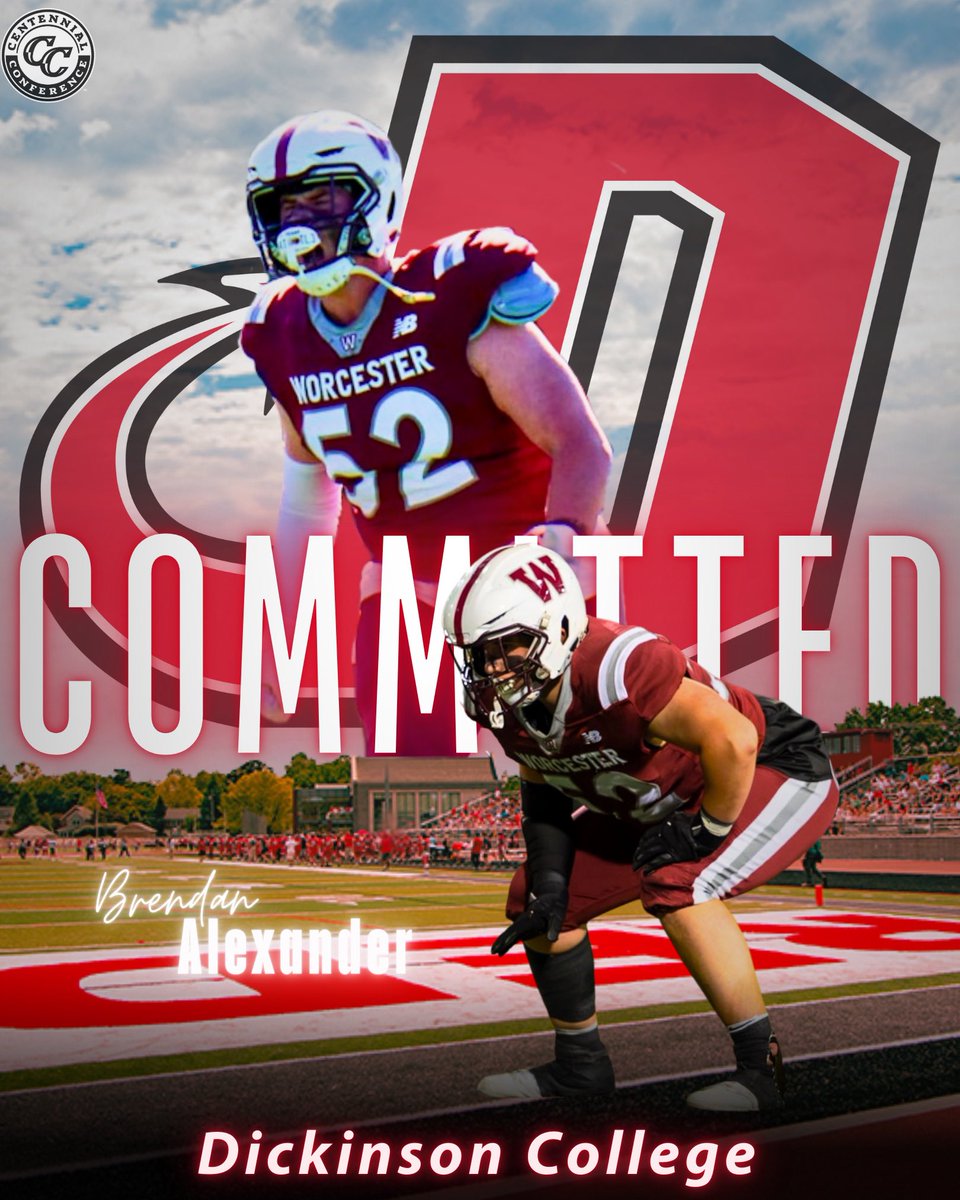 B_Alexander26's tweet photo. I’m excited to announce my commitment to continue my academic and athletic career at Dickinson College! Thank you to my family, friends, coaches, and everyone who helped me along the way! @DCRedDevilFB @DCcoachSchuck @CoachFordyce_DC @BandytheCoach @WAfootball1834 @mikegregs57 https://t.co/oxMaKTNF8v