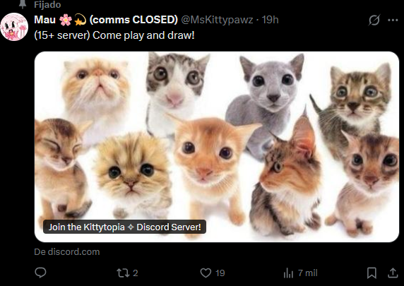 Loonafromhb's tweet photo. @MsKittypawz grown ass woman with a 15+ discord server talking fucking hellllllllllll i can smell the pedophilia from miles away! https://t.co/QzYDnXt2v9