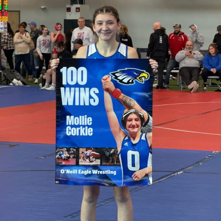 Conference Wrestling Results
Emma 3rd
Bristol 4th
Anna 3rd
Mollie 2nd - Earned her 100th win!
Bailey 2nd
Grace Champion
Payton 4th
Yareli 2nd
Dorie 3rd
Charlotte 4th
Reid Champion
Evan 4th
Grady Champion
Brody Champion
Way to go Eagles! #Kaboom