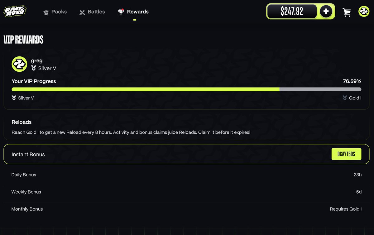 New rewards page is now live🎉