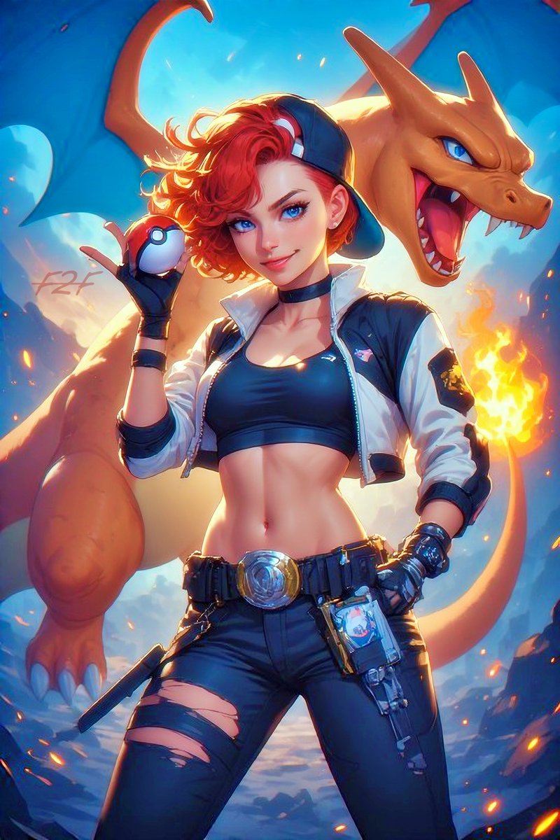 fall_dev2025's tweet image. QT pokemon trainer

SFW illustration 
thank you yet again miss molly!!!! 
chari i choose you! 
x.com/MollyAIArts/st…