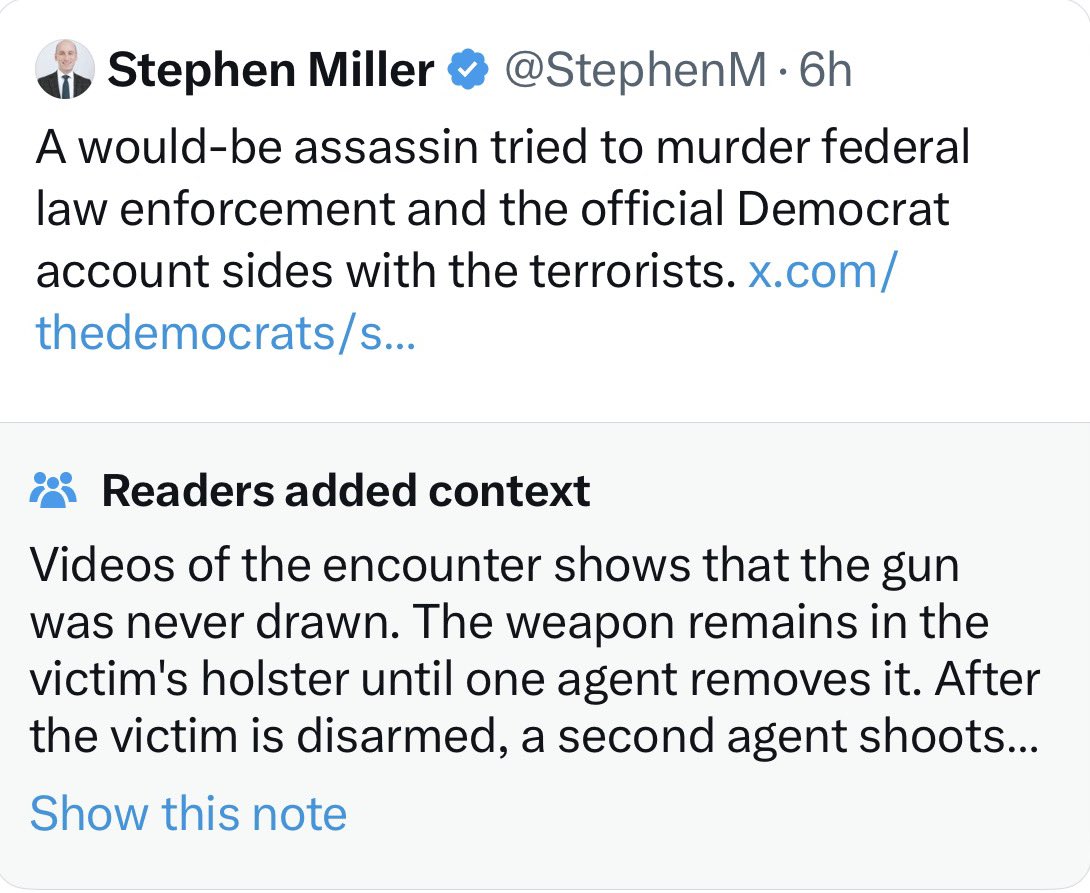 SpencerHakimian's tweet image. 🚨BREAKING: STEPHEN MILLER GETS COMMUNITY NOTED