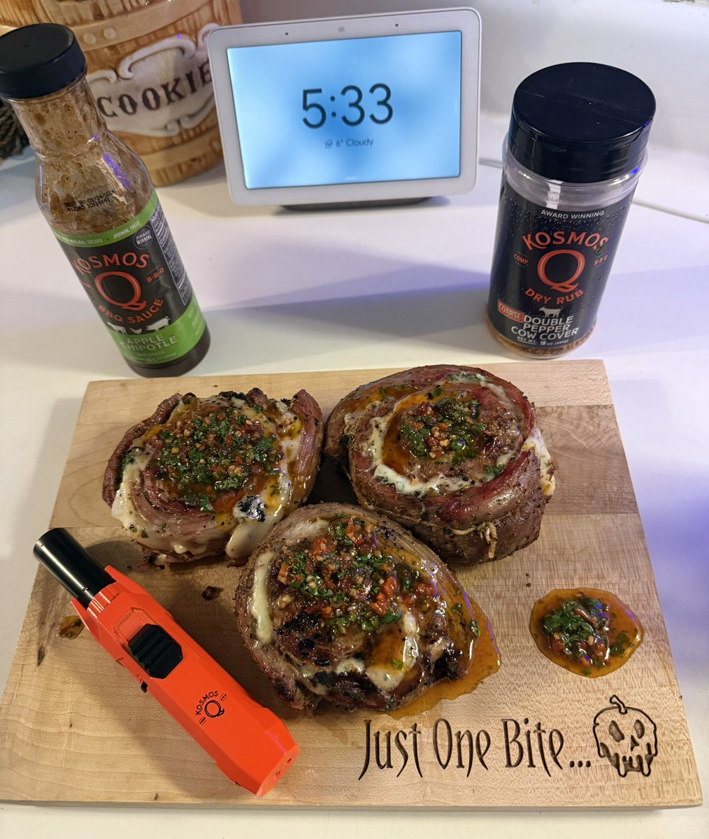 MarkDillonB's tweet photo. Kosmo’s Pepper Pinwheels with Fiery Apple Chipmichurri Touchdown https://t.co/ljxzBTZoNB