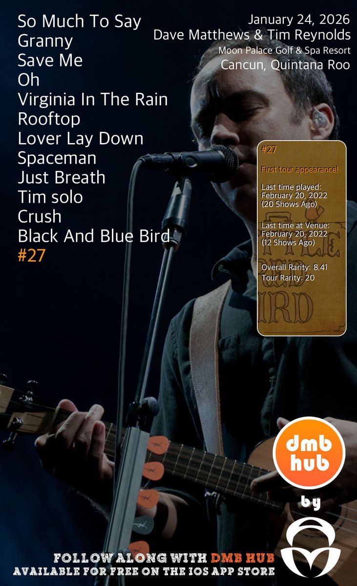 DMB Live Setlist tweet media