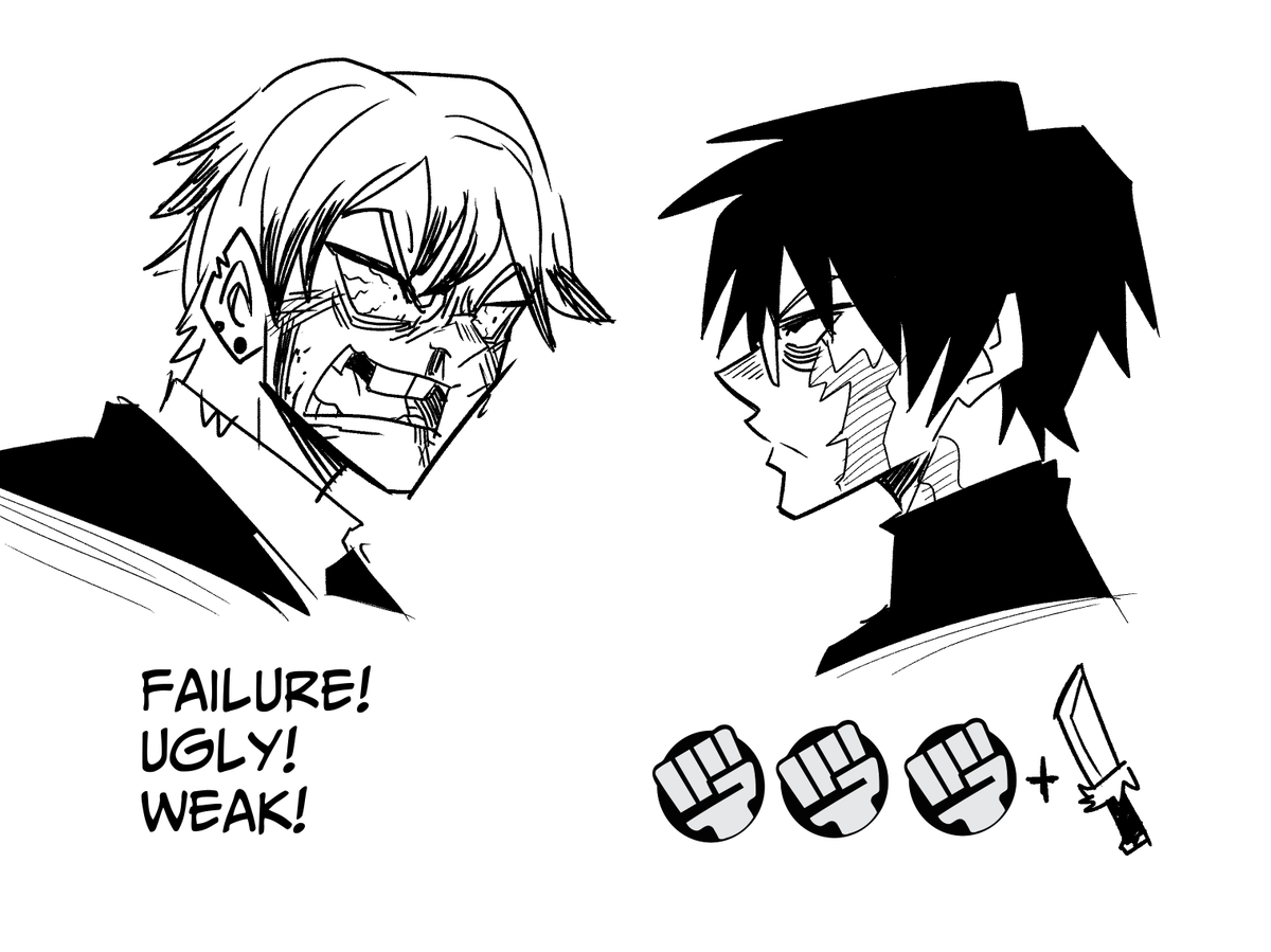 404_Ikaraptor's tweet photo. Naoya vs Maki https://t.co/8y9ZKhgENg