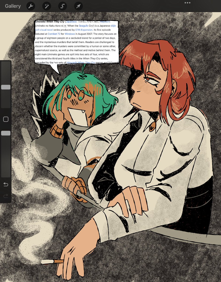 [ of the devil ]

really quick morgan and serra doodle :]