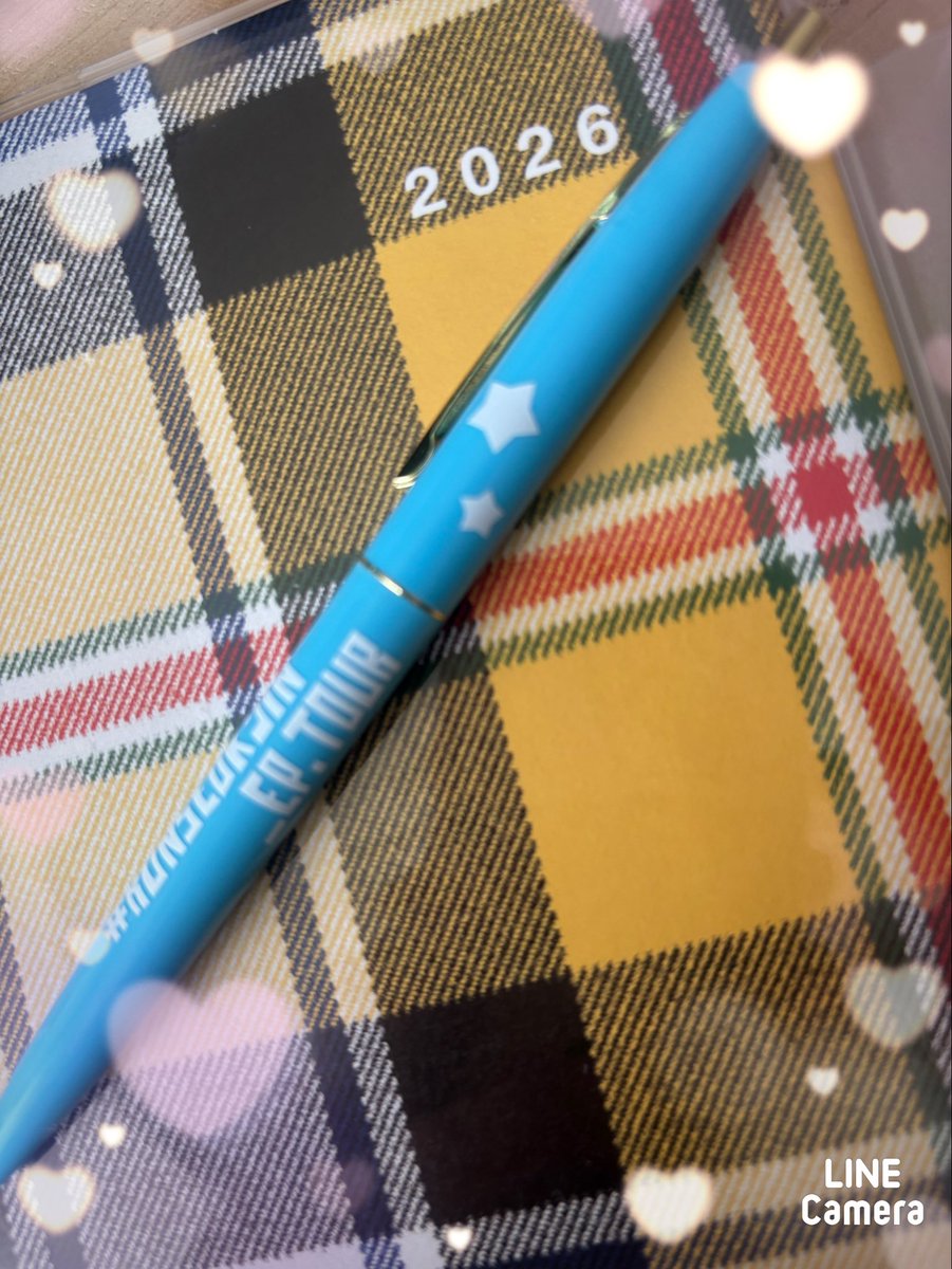 ジンくんmovieグッズの ボールペン。 色🩵もデザインも好みで購入した