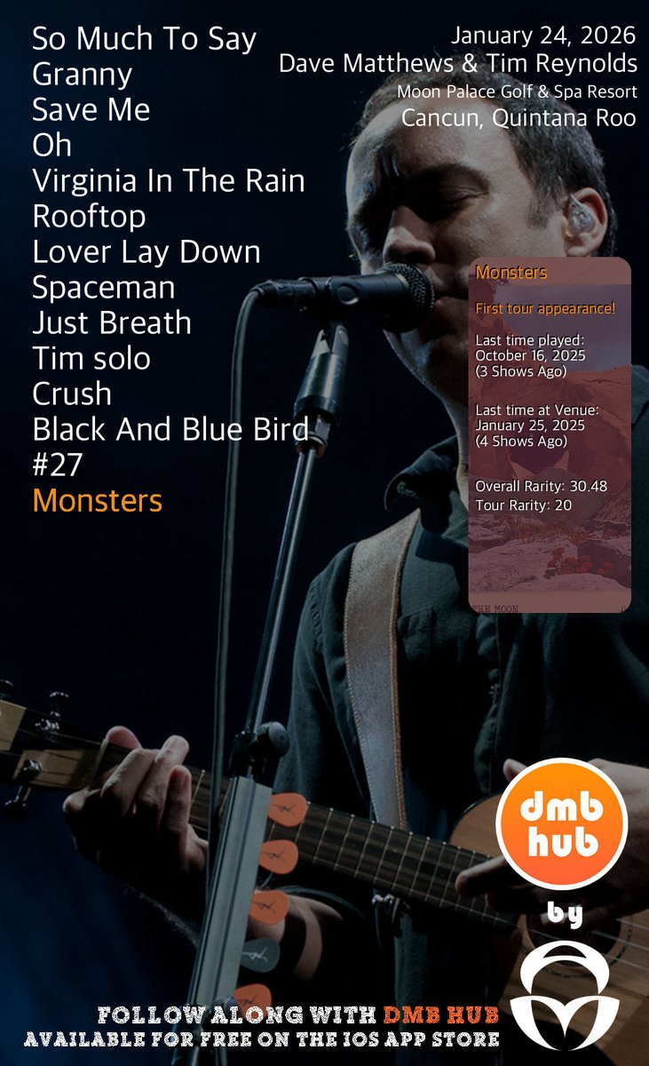 DMB Live Setlist tweet media