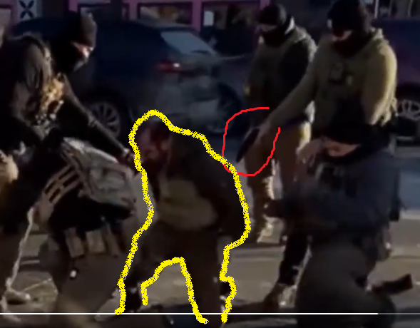 HealthRanger's tweet image. In Trump's America, a masked federal agent will shoot you multiple times in the back, while you are on your knees, with your own hands behind your back, after the pistol you legally carried was taken from your holster by another masked federal agent seconds earlier, as you were…