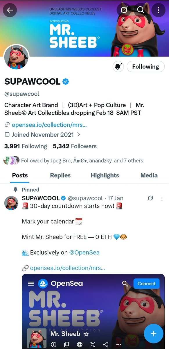 Remember you missed out on Worm.

You also missed out on Del mundos.

However there's still a saving grace.

<a href="/supawcool/">SUPAWCOOL</a> is bringing cool PFPS to you on Feb 18th.

You should consider missing your Val date for this.

IT WILL BE WORTH IT.

Follow them and turn on Notis.