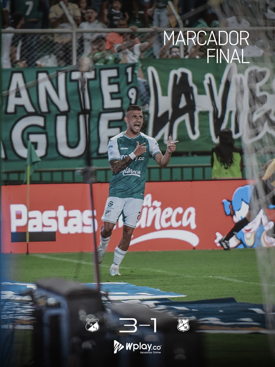⏱️ 90+5’  ¡FINALIZÓ! Gracias a los goles de Avilés Hurtado, Steven Rodríguez y Johan Martínez, nos quedamos con los tres puntos en nuestra casa 🏟️💚

D. CALI 3️⃣-1️⃣ DIM

<a href="/WplayColombia/">Wplay</a> 

#VamosCali 🇳🇬
#LigaDimayor 🏆