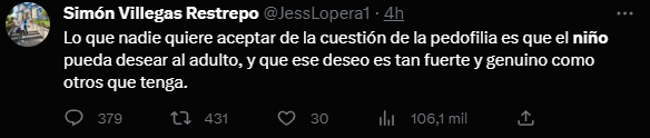 millanrussy's tweet image. Publícalo sin censura, Vane.

Si esta es la “derecha” que quieren vender, un montón de pedófilos que sugieren que a un niño le podría gustar ser abusado sexualmente, apague y vámonos.

Lo que merecen los pederastas es PB.