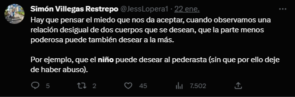 millanrussy's tweet image. Publícalo sin censura, Vane.

Si esta es la “derecha” que quieren vender, un montón de pedófilos que sugieren que a un niño le podría gustar ser abusado sexualmente, apague y vámonos.

Lo que merecen los pederastas es PB.