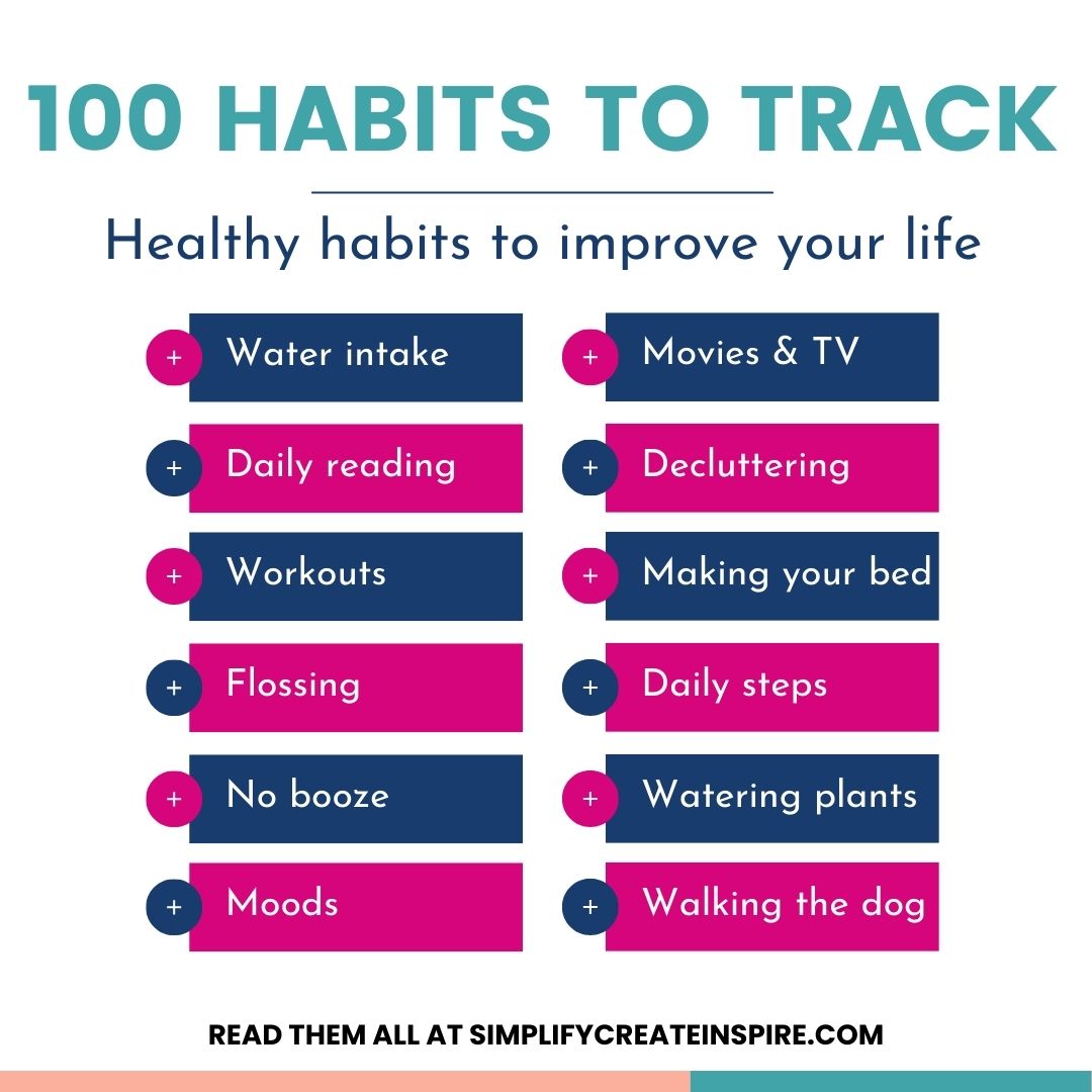 SimplifyCreate's tweet image. I love to gamify life and habit tracking is one of my favourite ways to stay motivated.

See all 100 habit ideas here: simplifycreateinspire.com/habits-to-trac…