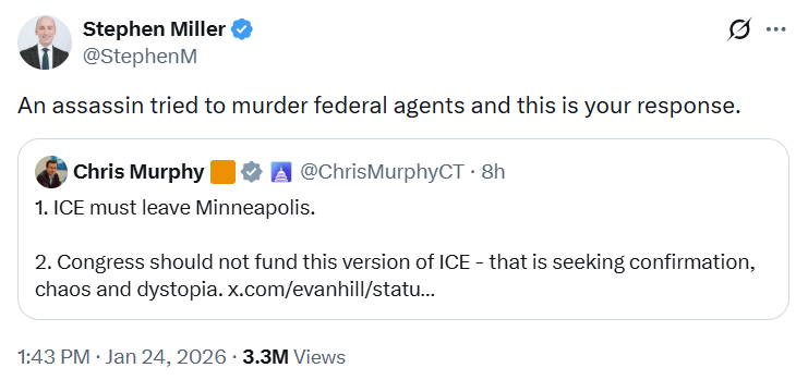 There are not enough pardons in the world to shield Stephen Miller from the Nuremberg-esque legal onslaught that is coming for this fucking Nazi.