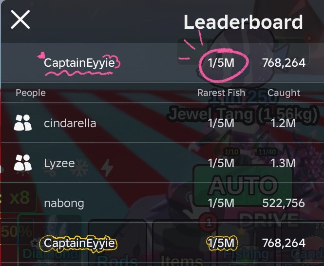 geminci's tweet photo. what i caught in two weeks after the pirate
update:

- Pirate Megalodon
- Cursed Kraken
- Leviathan

all done. call me Ellie 1/5M 😌👍 https://t.co/TRKYF7q12J