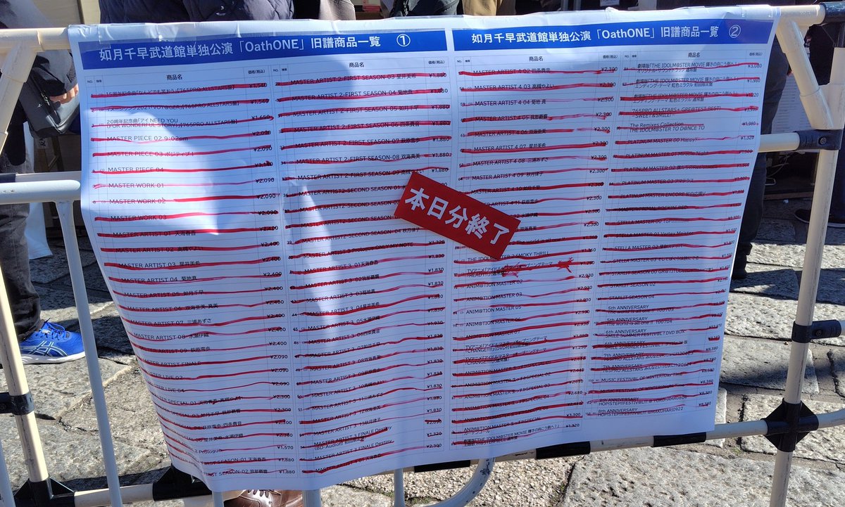 NIBOSHI_menfis's tweet image. 旧譜完売、はじめて見た