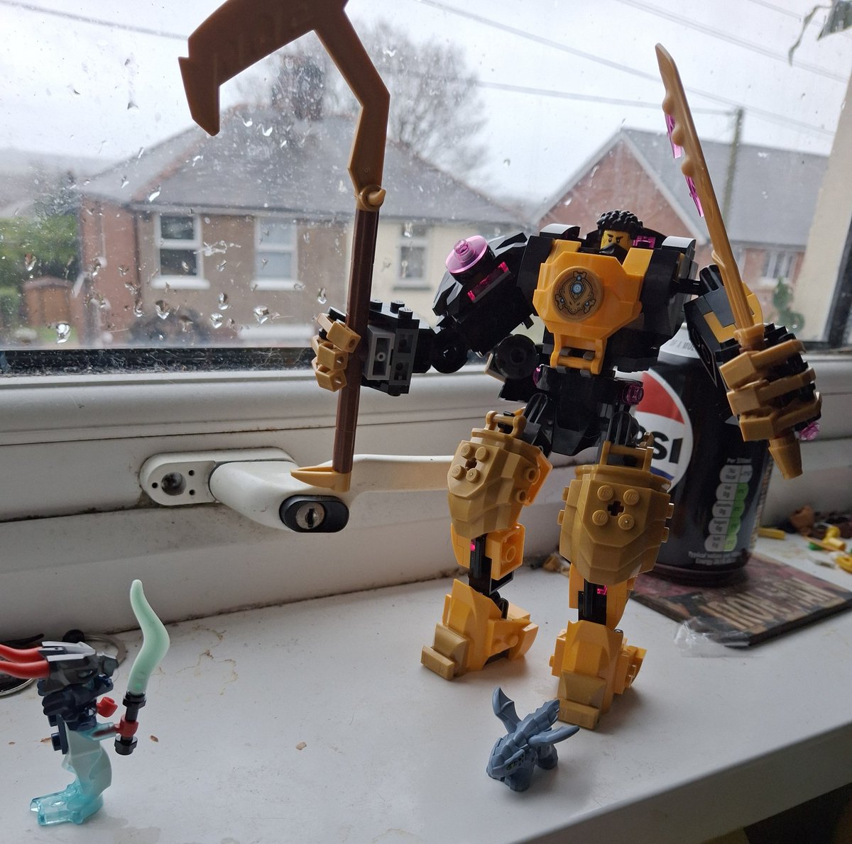LegoFan2023's tweet photo. Just Finished Building Lego Ninjago Dragons Rising Arin's Spinjitzu Battle Mech! https://t.co/vEzPleeEHS