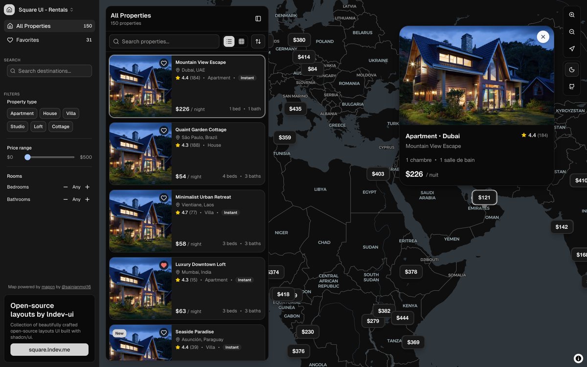 Open-source layouts I built this month with <a href="/shadcn/">shadcn</a>

GitHub: github.com/ln-dev7/square…