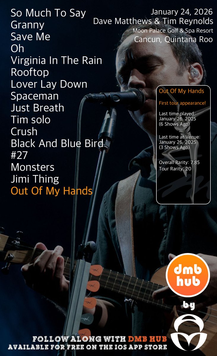 DMB Live Setlist tweet media