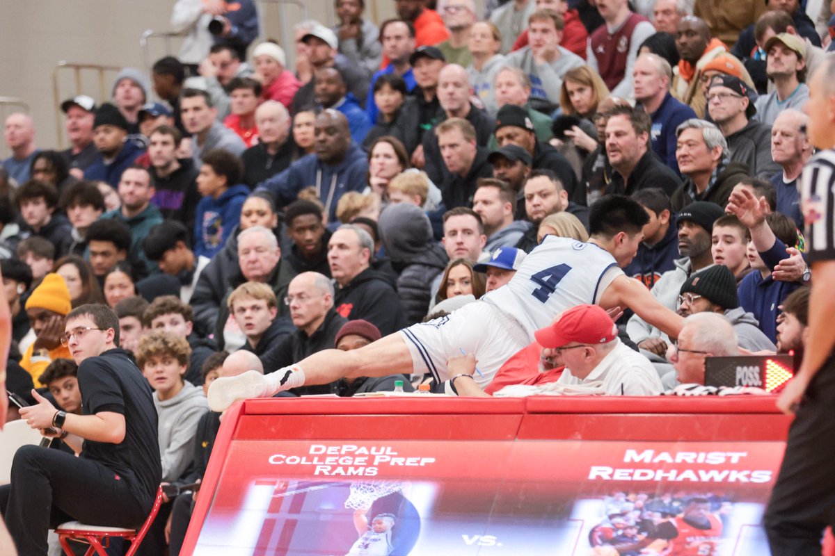 JackLydon63's tweet photo. @DePaulPrepMBB defeats Marist 59-43 at #WhenSidesCollide. Rykan Woo rises to the occasion again and again. 24 points (scoreboard had him with 26). Rams just refuse to lose no matter what people expect. @DePaulPrepAD @mattjnow @ILLHoopsScoops https://t.co/PANLJqbsYy