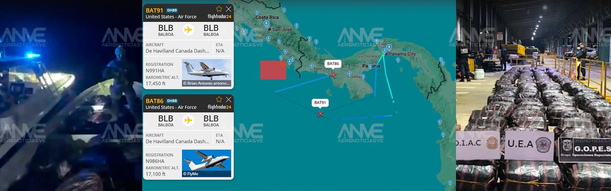 AeroNoticiasVE's tweet photo. 🔥¡Se salvaron de la explosión! 🛥️Narcolancha Colombiana🇨🇴 es interceptada antes de que se autorizara el ataque con Drone.

El pasado martes #21Ene un avión de la DEA🇺🇸 y con la rápida acción de los Guardacostas, se interceptó una narcolancha en el Pacífico frente a Costa Rica🇨🇷 con 3,5 toneladas de marihuana. 

Tres colombianos🇨🇴 fueron detenidos.
