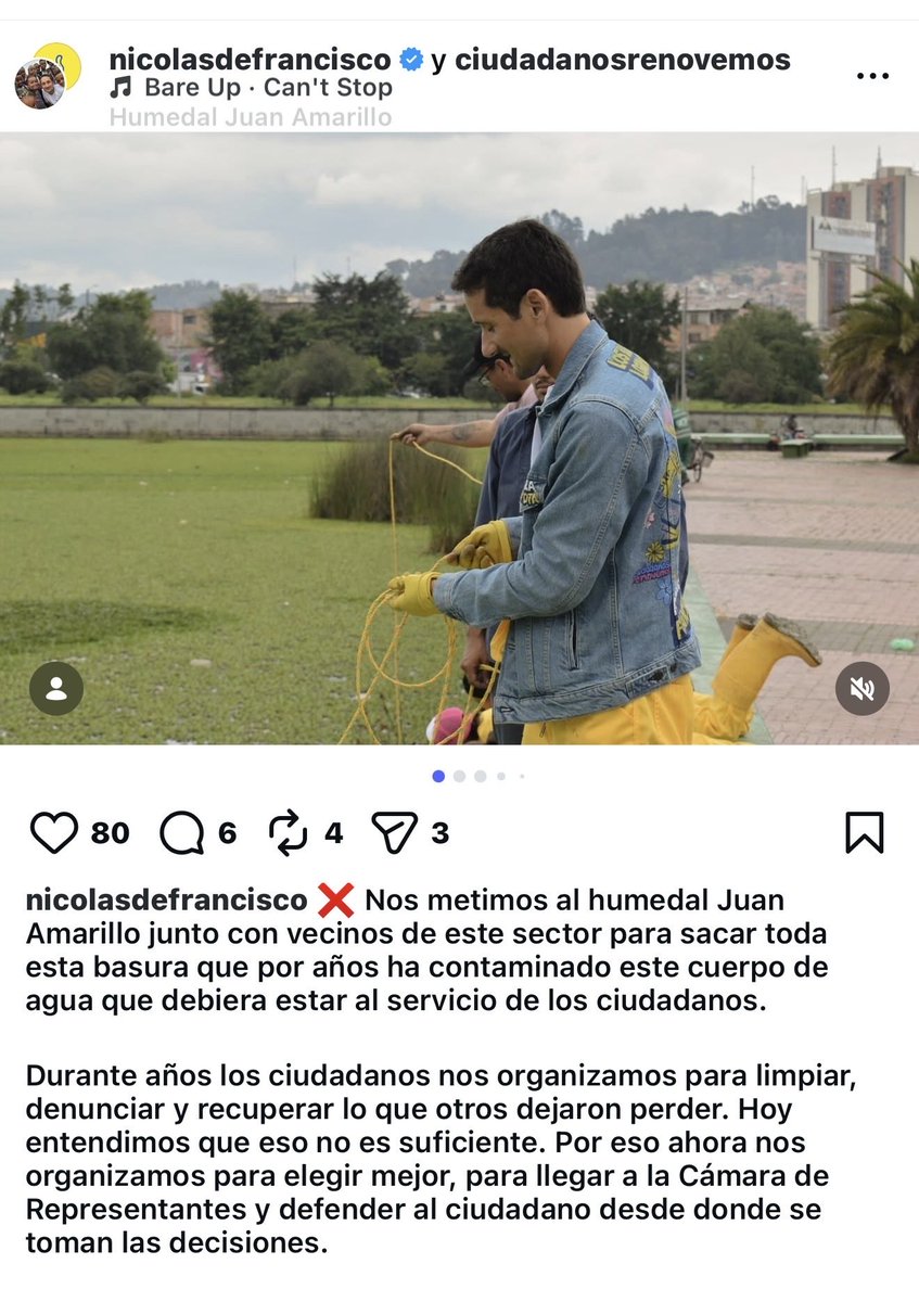 AsotoAdriana's tweet image. Candidato @NdeFranciscoG , toda iniciativa para cuidar los humedales es bienvenida, pero lo que usted hizo está prohibido. 

Igual que con los afiches de su campaña, es clave que en este caso no se incumplan las normas. Sus acciones expusieron a quienes lo ayudaron a un alto