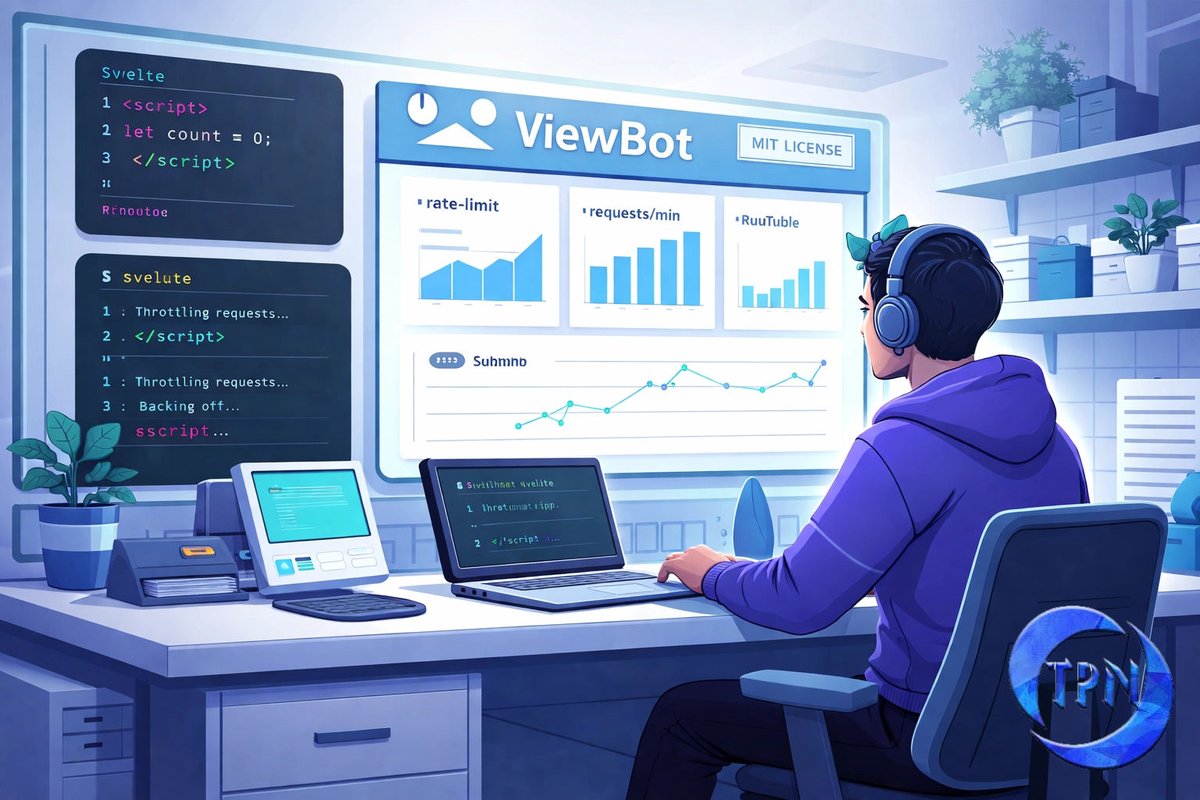 TPNetworks's tweet photo. Built for learning, not abuse: ViewBot is a Svelte-based research automation tool (YouTube + Rumble) we forked, cleaned up, and simplified so you can study automation patterns + rate-limit behavior safely.
MIT licensed.
GitHub: https://t.co/Vf6TYzZ8u9 https://t.co/JvJWQc8Ig6