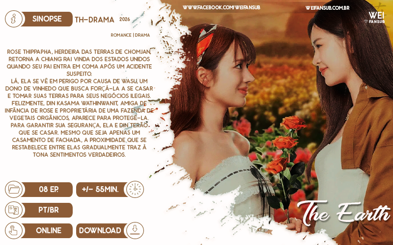 WeiFansub's tweet image. #LANÇAMENTO | THE EARTH
Vamos de GL por aqui? Um dos nossos mais esperados do ano e agora está entre nós, entregando tudo no primeiro ep! Vão ser 4 dramas, cada um focado em um elemento e agora vamos começar com terra. Briga de fazendeiros por terras e pelo coração da Rose 💁