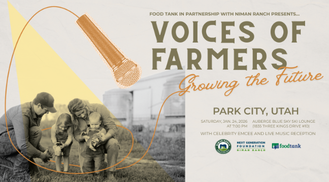 foodtank's tweet image. "Voices of Farmers: Growing the Future," streaming live from Park City, Utah during the Sundance Film Festival, is kicking off now at 7:00PM MT / 9:00PM ET.

Tune in LIVE now: youtube.com/watch?v=KaZRdu… #FoodTank