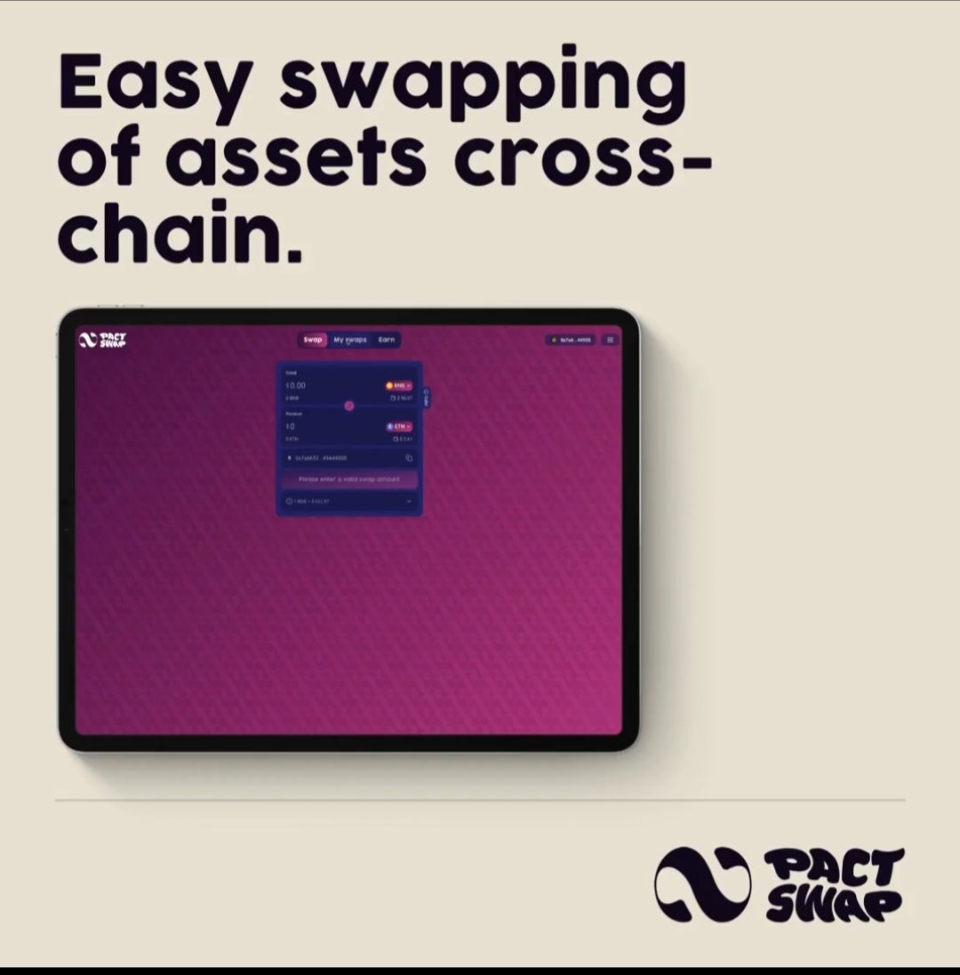Guys, native cross-chain swaps without bridges are now a reality!  @Pact_Swap allows BTC, ETH, DOGE, BNB, and TRON to be exchanged directly  with super low fees + 2x collateral safeguards. Have you