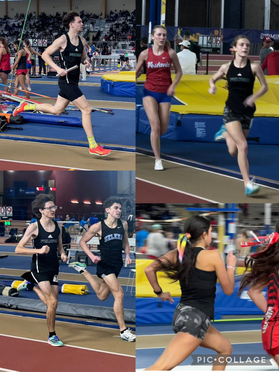 ThePelhamWayTF's tweet photo. @ThePelhamWayAD @coachMitchellB @Coachspringfiel @calebnewell6 On the distance side: Mycah’s back - 2 great legs in the 4x8 &amp; 4x4. Wester wins the 800! Cole has all time PR in the 800 &amp; Ramos battles out 3 tough races in the 1600, 800 &amp; awesome last leg of the 4x4! https://t.co/eCCooanRJ8