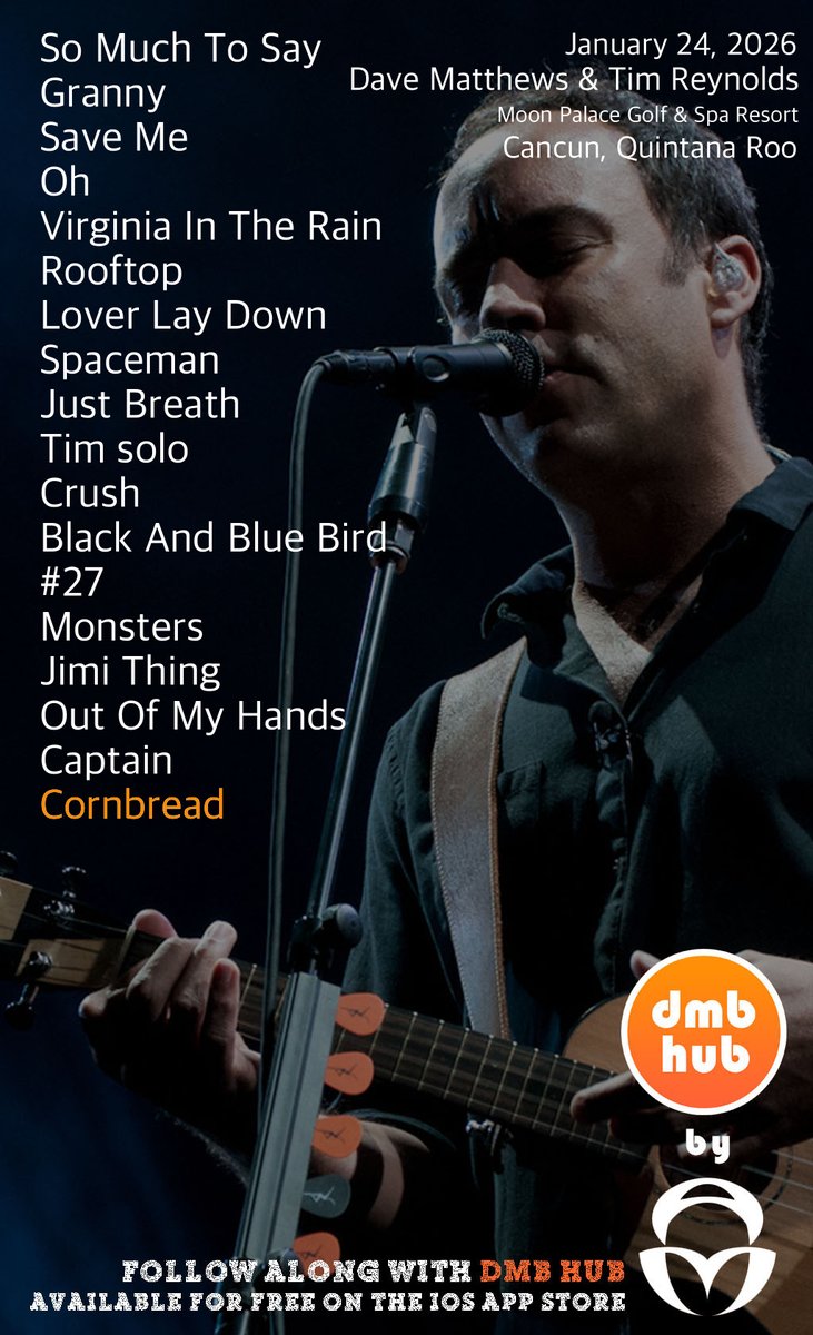 DMB Live Setlist tweet media