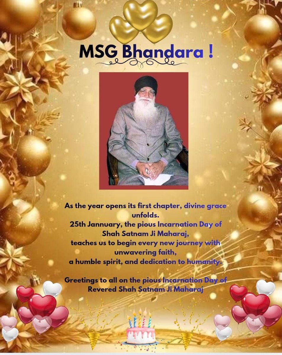 sonali_gondia's tweet photo. आज रूहानी गुरु परमपिता शाह सतनाम जी का पावन अवतार दिवस है, जिन्होंने लाखों लोगों को आध्यात्म और इंसानियत का पाठ पढ़ाया और जीवन का सही अर्थ समझाया। Saint Gurmeet Ram Rahim Ji की रहनुमाई में आज विश्व में करोड़ो लोग पावन #MSGBhandara हर्षोल्लास से मना रहे है।
#FestivalOfMillions https://t.co/YVePGYIzqd