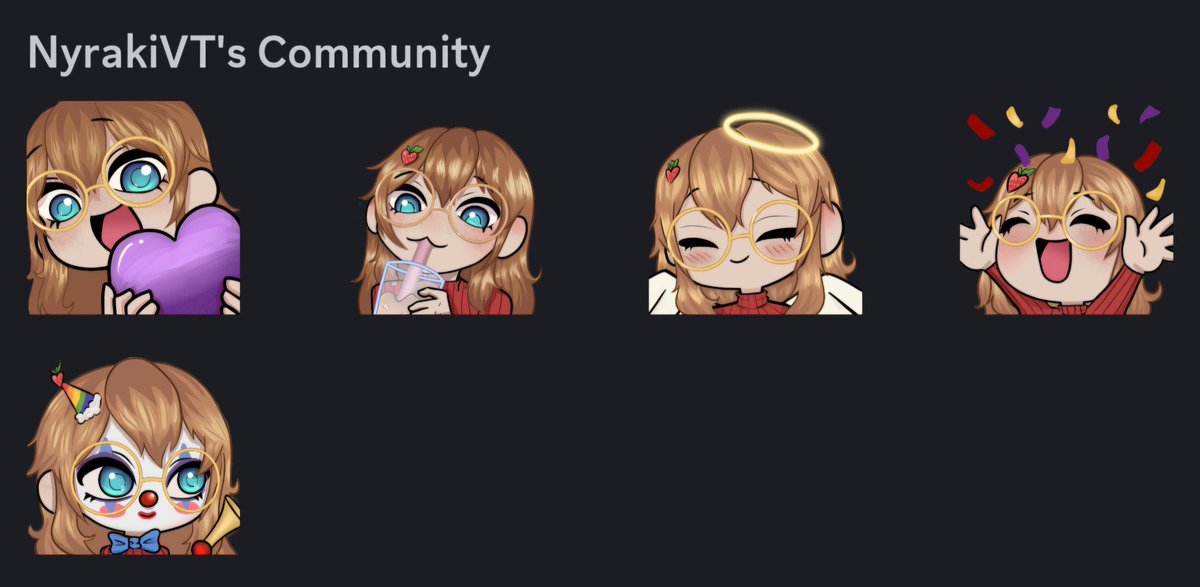 shintrolo's tweet photo. tambien puedo hacer emotes de twitch!! los dejo a 1 o 2 dolares por emote dependiendo del diseño, estos fueron para mi querida bella hermosa amiga @NyrakiVT a la cual deberían seguir de paso https://t.co/J7h1maIX91